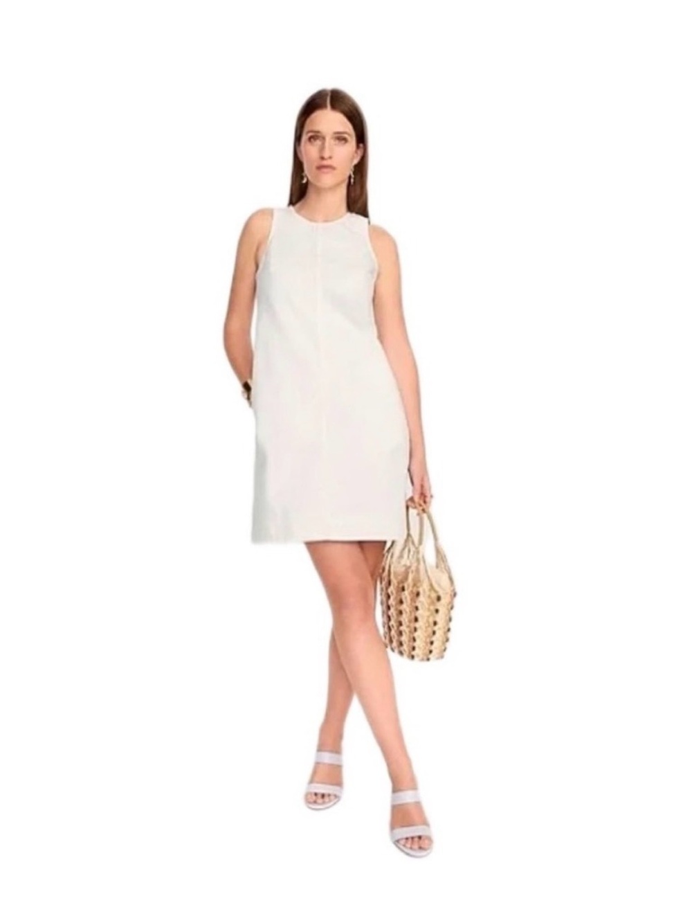 Denim shift dress